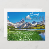 Freuen Sie sich auf die landschaftliche Aussicht a Postkarte (Vorne/Hinten)