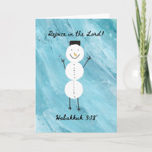 Freuen Sie sich auf die Lord Snowman Holiday Card Karte