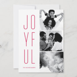 Freuen Sie sich auf die moderne Multi-Foto-Ferienk Feiertagskarte