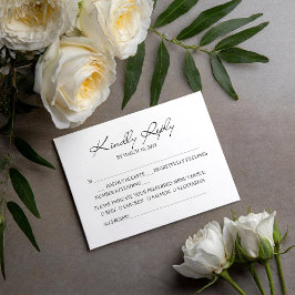 Freuen Sie sich auf die RSVP-Karte zum Hochzeitsfe Einladung