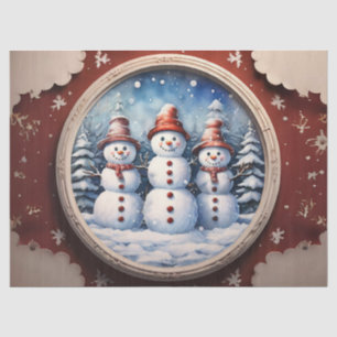 Freuen Sie sich auf die Snowman-Familie mit Access Seidenpapier