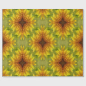 Freuen Sie sich auf die Sonnenblumen.... Geschenkpapier (Flach)
