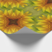 Freuen Sie sich auf die Sonnenblumen.... Geschenkpapier (Ecke)