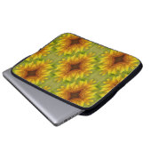 Freuen Sie sich auf die Sonnenblumen.... Laptopschutzhülle (Vorne Knopf)