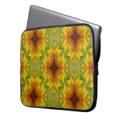 Freuen Sie sich auf die Sonnenblumen.... Laptopschutzhülle (Vorderseite Links)
