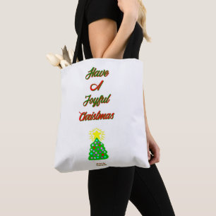 Freuen Sie sich auf die Weihnachts-All-Over-Print- Tasche