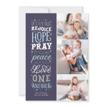 Freuen Sie sich auf die Weihnachtsfotokarte von Ho