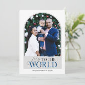 Freuen Sie sich auf die Weihnachtskarte des Weltkr Karte (Stehend Vorderseite)