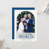 Freuen Sie sich auf die Weihnachtskarte des Weltkr Karte (Vorderseite/Rückseite Beispiel)