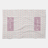 Freuen Sie sich auf die Weihnachtspastel Typografi Geschirrtuch (Horizontal)