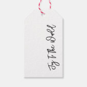 FREUEN SIE SICH AUF DIE WELT Happy Holidays Frohe  Geschenkanhänger (Vorderseite)