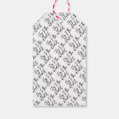 FREUEN SIE SICH AUF DIE WELT Happy Holidays Frohe  Geschenkanhänger (Rückseite)