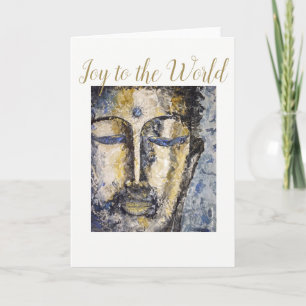 Freuen Sie sich auf die World Buddha Watercolor Fe Feiertagskarte