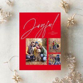 Freuen Sie sich auf drei Foto Weihnachten