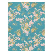 Freuen Sie sich auf ein abstraktes Blume-Blätterde Tischdecke (Vorderseite)