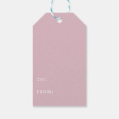 Freuen Sie sich auf ein Foto in Rosa Geschenkanhänger (Rückseite)