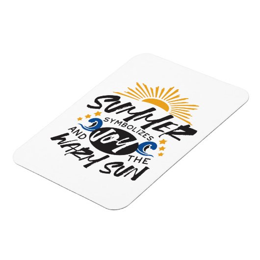 Freuen Sie sich auf ein warmes Sonnenangebot Magnet (Linke Seite)