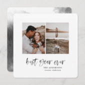 Freuen Sie sich auf eine elegante Weihnachtskarte (Vorne/Hinten)