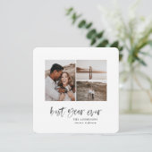 Freuen Sie sich auf eine elegante Weihnachtskarte (Stehend Vorderseite)