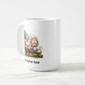 Freuen Sie sich auf eine Kaffeepause Kaffeetasse (Vorderseite Links)