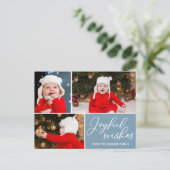 Freuen Sie sich auf einen Aufenthalt in Slate Blue Postkarte (Stehend Vorderseite)