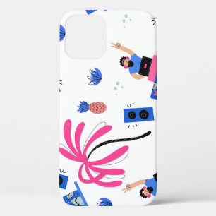 Freuen Sie sich auf einen DJ, tropisches Strandmus Case-Mate iPhone Hülle