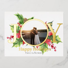 Freuen Sie sich auf einen schönen Urlaub im Aquare Folien Feiertagspostkarte