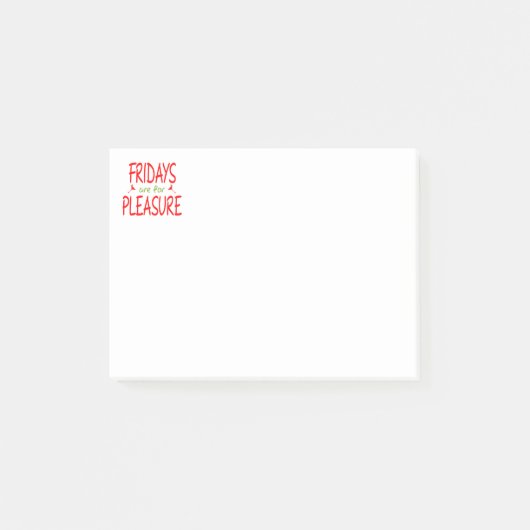 Freuen Sie sich auf einen schönen Urlaub Post-it Klebezettel (Vorderseite)