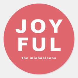 Freuen Sie sich auf einen Weihnachtsurlaub mit dem Runder Aufkleber