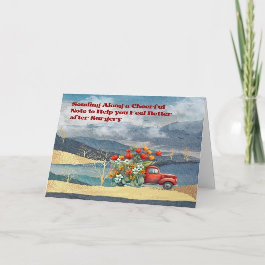 Freuen Sie sich auf einen Wellness-Card-LKW & Gold Dankeskarte (Vorderseite)