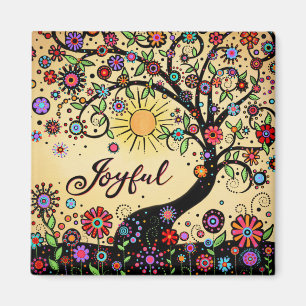 Freuen Sie sich auf einen Whimsical Trendy Colorfu Magnet