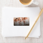 Freuen Sie sich auf Extravagante Script Holiday Fo Adressaufkleber (Insitu)