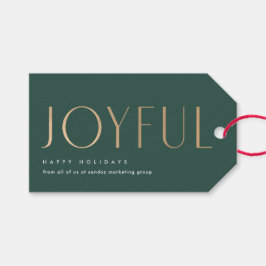 Freuen Sie sich auf Freude an Ihrem Business - Grü Geschenkanhänger