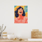 Freuen Sie sich auf Glück Poster (Küche)