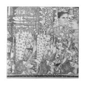 Freuen Sie sich auf Gouda 1897 Jan Toorop. Fliese (Vorderseite)