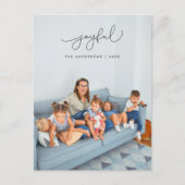 Freuen Sie sich auf Gruß, fröhliches Weihnachts-Fo Postkarte (Vorderseite)