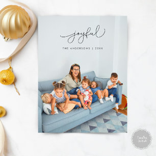 Freuen Sie sich auf Gruß, fröhliches Weihnachts-Fo Postkarte