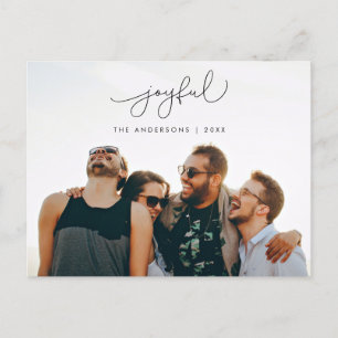 Freuen Sie sich auf Gruß, fröhliches Weihnachts-Fo Postkarte