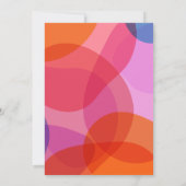 Freuen Sie sich auf handgeschriebene bunte, modern Einladung (Rückseite)