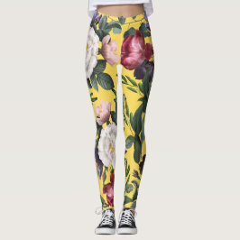 Freuen Sie sich auf hübsche Blume in leuchtendem G Leggings