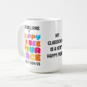 FREUEN SIE SICH AUF IHR GESICHT Kindergarten Lehre Kaffeetasse (Vorderseite Links)