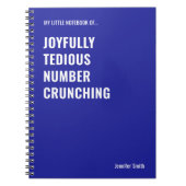 Freuen Sie sich auf lästigen Zahlenschnitt Notizblock (Vorderseite)