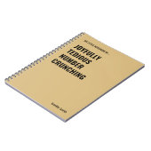 Freuen Sie sich auf lästigen Zahlenschnitt Notizblock (Linke Seite)