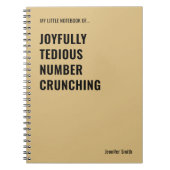 Freuen Sie sich auf lästigen Zahlenschnitt Notizblock (Vorderseite)