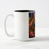 Freuen Sie sich auf lebendige Tasse der Keramik, A (Links)