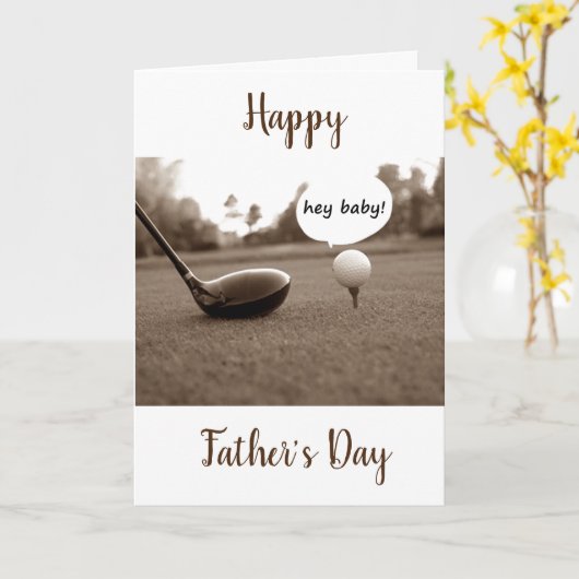 FREUEN SIE SICH AUF MEINEN GOLFER ***BELIEBTER GOL KARTE (Gelbe Blume)