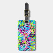 Freuen Sie sich auf moderne Abstrakte Farben Gepäckanhänger (Vorderseite vertikal)