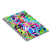 Freuen Sie sich auf moderne Abstrakte Farben Notizblock (Rechte Seite)