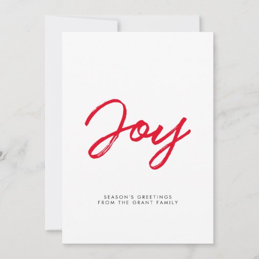 Freuen Sie sich auf moderne, rot-weiße Weihnachtsk (Vorderseite)