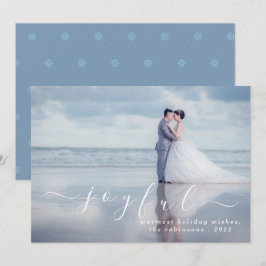 Freuen Sie sich auf moderne Weihnachtsfeiertage im Feiertagskarte